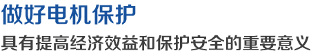 做好電機(jī)保護(hù)，具有提高經(jīng)濟(jì)效益和保護(hù)安全的重要意義